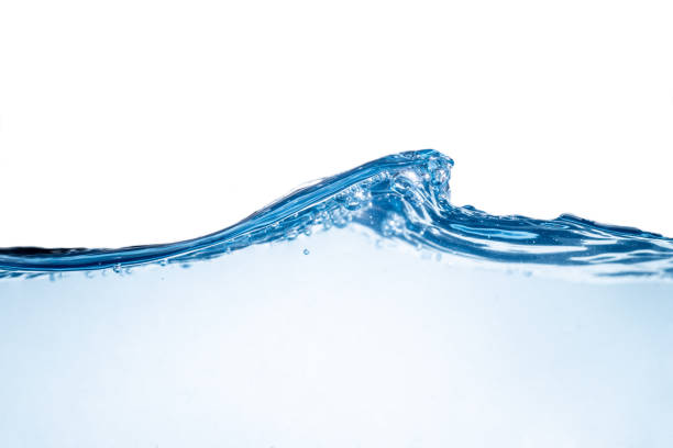 istock Blue water wave and bubbles. clean drinking water. 1224166697