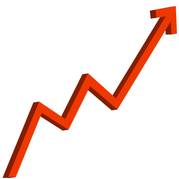 istock Zig-Zag up arrow line icon. linear style sign for mobile concept and web design. Arrow upward outline vector icon. Symbol, logo illustration. Pixel perfect vector graphics. 1224167108