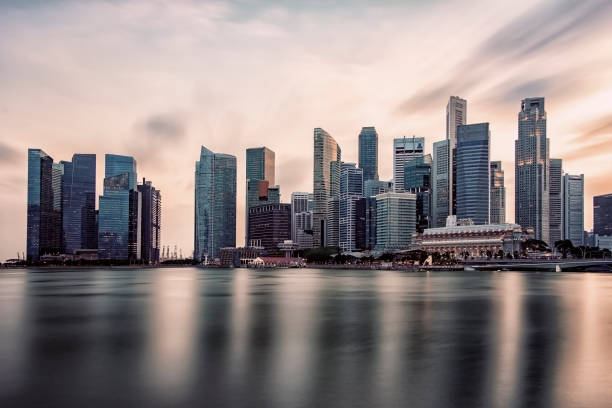 istock Marina Bay in evening, Singapore 1224168437