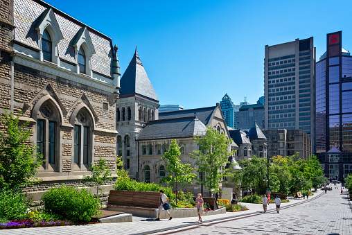 McGill university on Mc Tavish street on Montreal, Quebec Canada