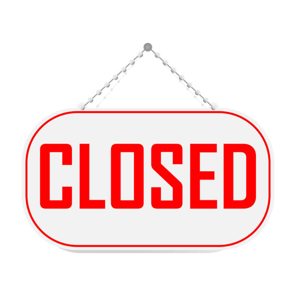 Closed Sign Digital 300+ Closed Sign Silhouette Stock Illustrations, Royalty-Free Vector ...