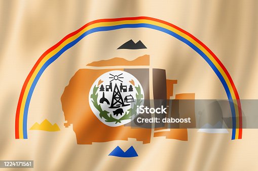istock Navajo people ethnic flag, USA 1224171561