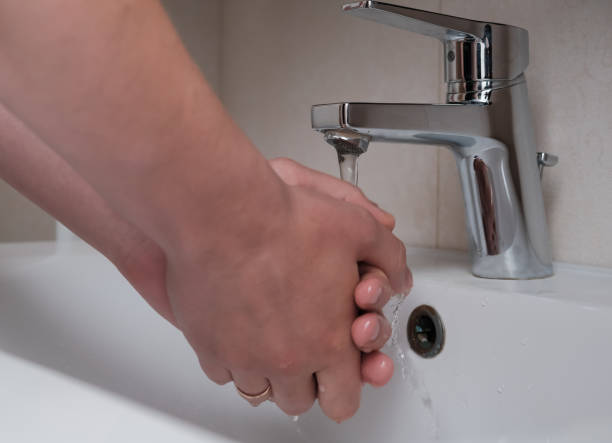 istock hand washing as disease prevention, cleanliness and hygiene 1224173563
