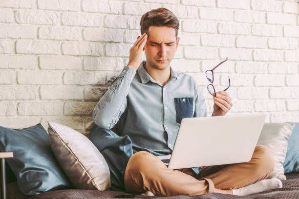 istock Work stress and exhaustion after busy work from home 1224176485