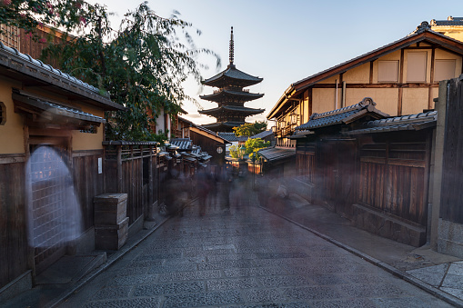 Yasaka Pagoda, One of famous landmark of Kyoto at Japanese old town Higashiyama