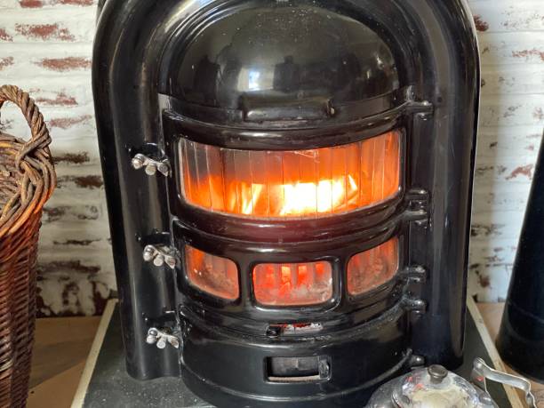 istock Burning wood stove 1224177636