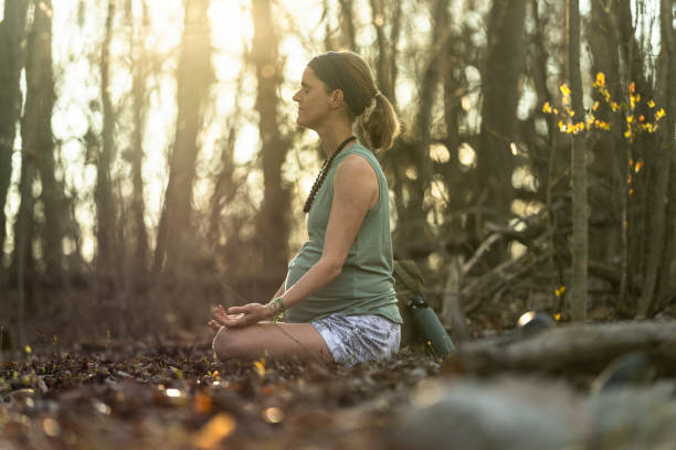 istock Prenatal Yoga in the Forest 1224177803