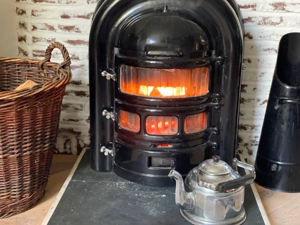 istock Burning wood stove 1224177843