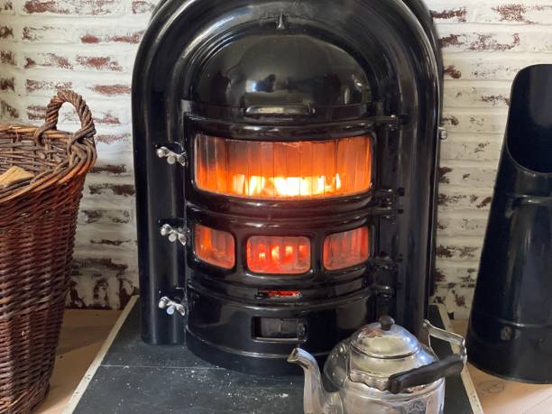 istock Burning wood stove 1224177974