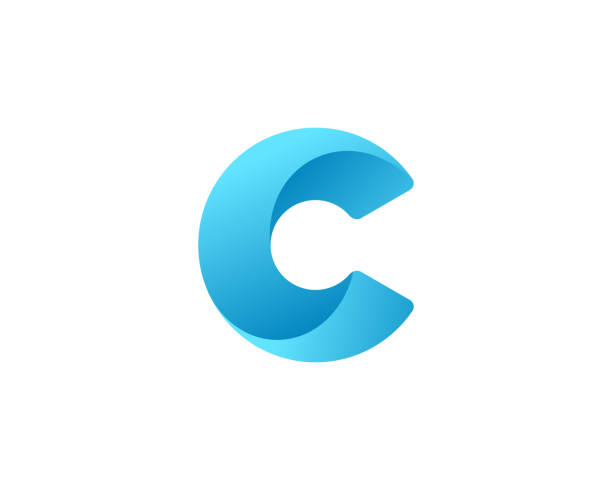 Letter C icon Letter C icon c stock illustrations