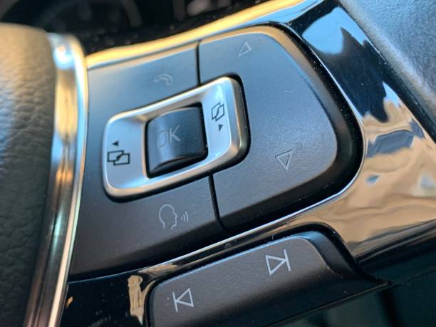 istock Buttons on the steering wheel 1224182422