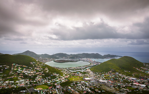 The Great Salt Pond in St. Maarten