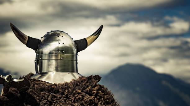istock Viking warrior on fjord shore, Norway 1224186933