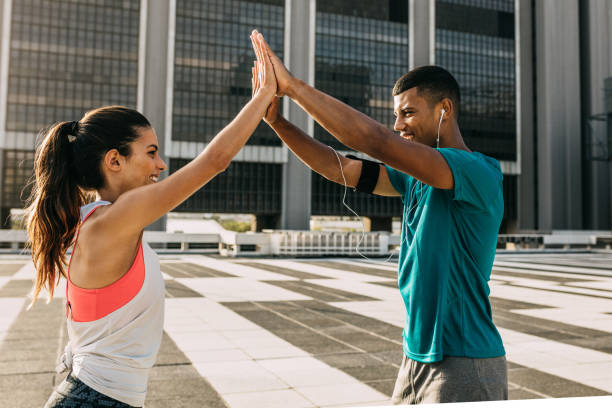 istock High five for excellent health! 1224188312