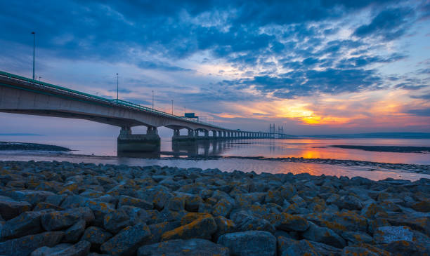 istock Prince Of Wales bridge at sunset 1224191839