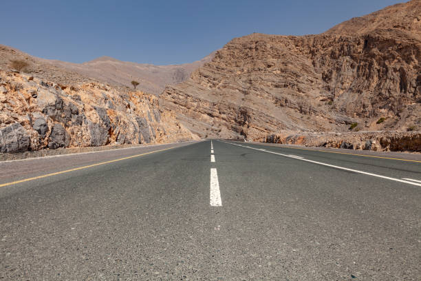 istock road to jebel jais mountain peak, uae 1224193942