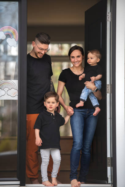 istock Quarantined family 1224195794