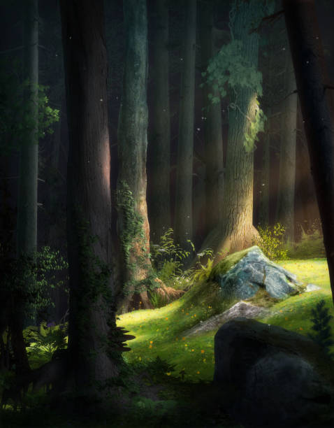 istock Atmospheric and enchanting fantasy fairy tale forest 1224203161