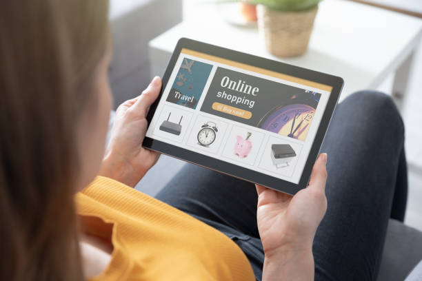 istock Shopping online on digital tablet 1224204097