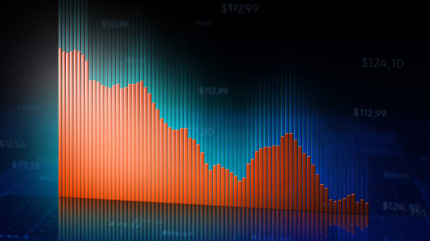 istock 3d illustration of financial chart shows the fall on markets 1224205898