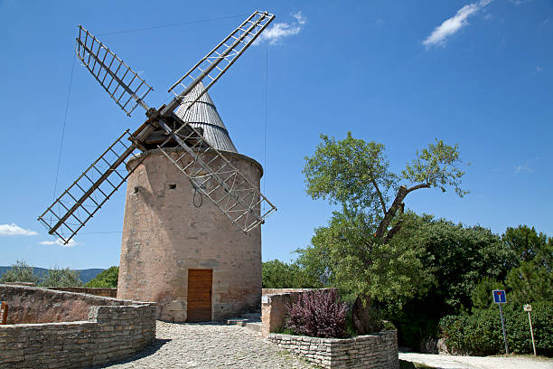 istock Windmill in Goult,Provence,France 122420621