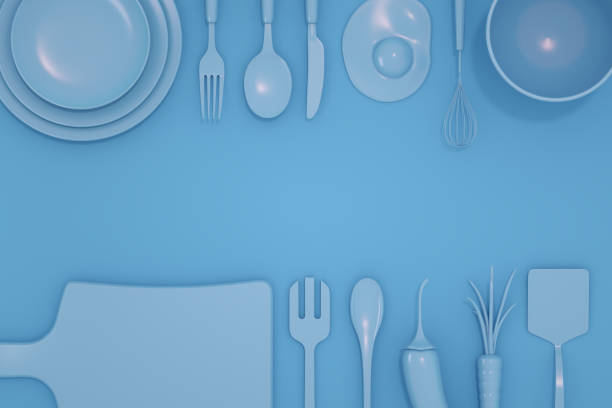 istock Kitchen Utensils, Minimal Design, Homemade, Recipe 1224206783