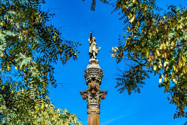 istock Columbus Monument in La Rambla, Barcelona. 1224208827