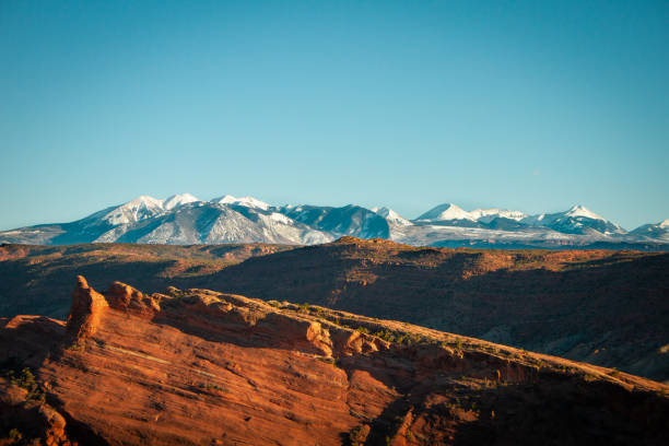 istock The La Sal Mountains, Looking Through Arches National Park 1224210214