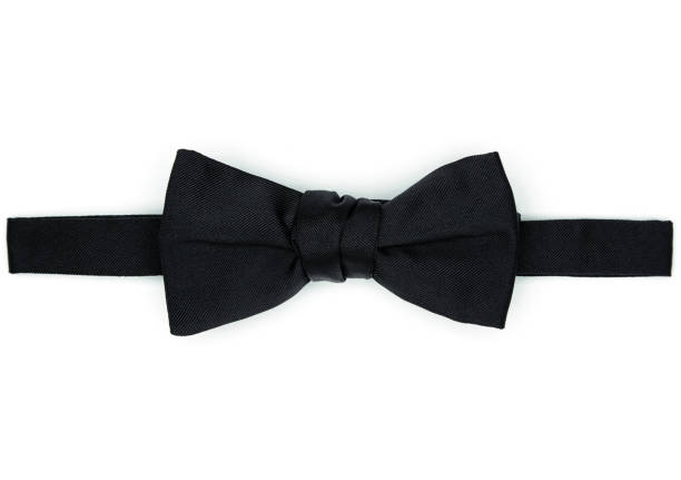 istock Classic black Bow Tie, black tuxedo accessories, isolated 1224210529