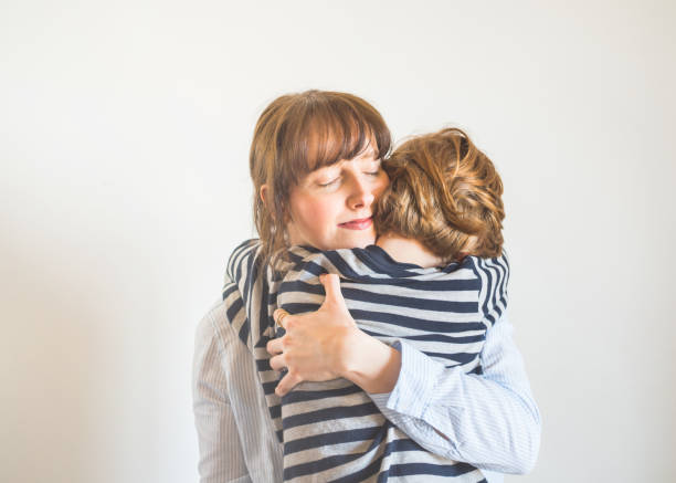 istock Young mother and child hugging. Mothers day 1224212085