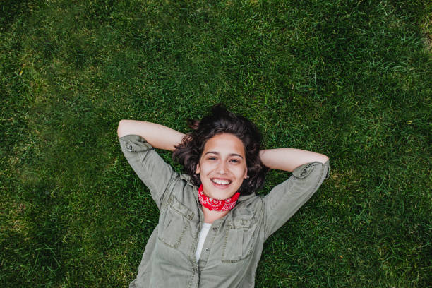 istock Young woman on the meadow 1224223747