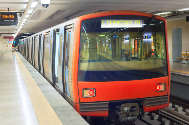 istock Subway train metro station Lisbon 1224227137