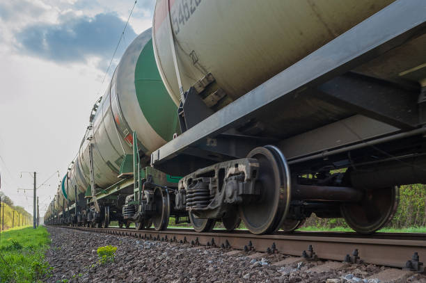 big tank wagons move on railways permanent track big tank wagons move on railways permanent track rolling stock stock pictures, royalty-free photos & images