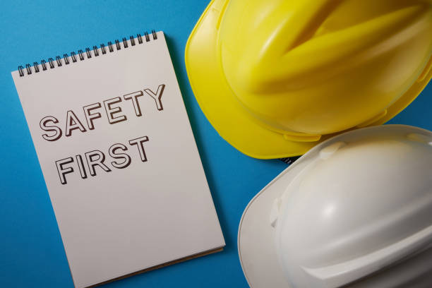 istock top view of work helmet 1224227850