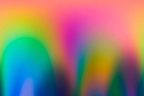 Photo of Abstract vaporwave holographic background image of spectrum colors