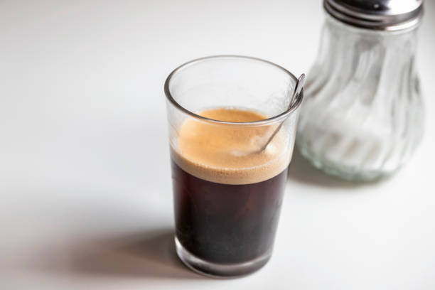 istock only hot coffee fresh from the coffee machine 1224233090