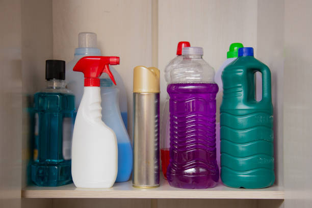 istock pantry cabinet with several product packages 1224235249