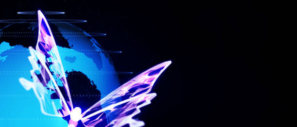 istock Butterfly abstract digital innovation futuristic transform evolution concept New normal after coronavirus crisis lockdown social distancing world life change disrupt use strategy leadership thinking 1224235796