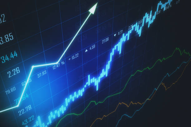 istock Business financial concept with trading chart 1224243791