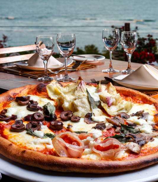 istock Pizzeria on the beach 1224244886