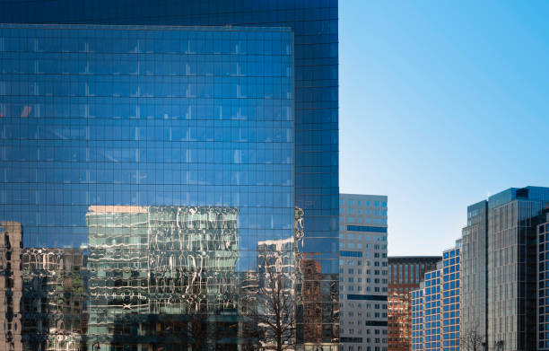 istock Cityscape with Buildings and Reflections in Boston, Massachusetts 1224250286