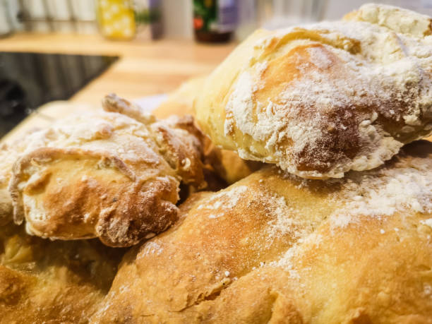 istock Homemeade crust loafs of bread 1224251427