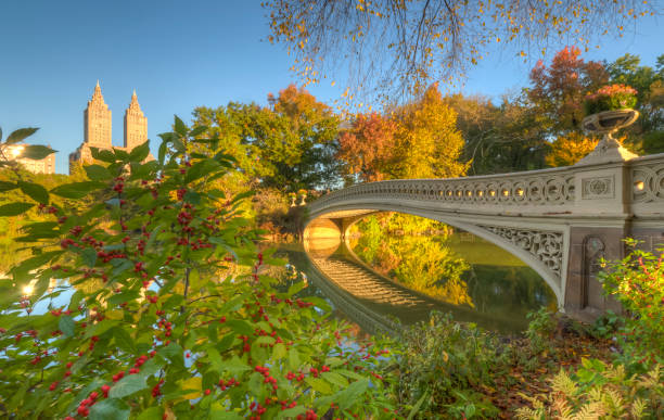 istock Bow bridge in late autumn 1224252243