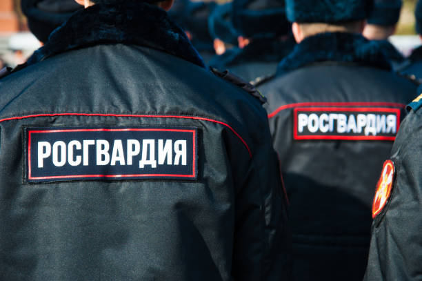 istock Russian police officers in uniform 1224252246