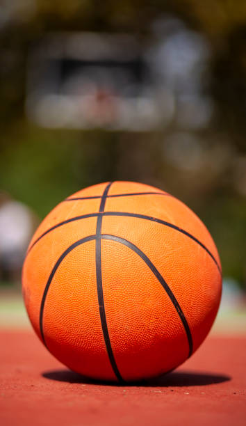 istock Ball and Basketball Court 1224252543