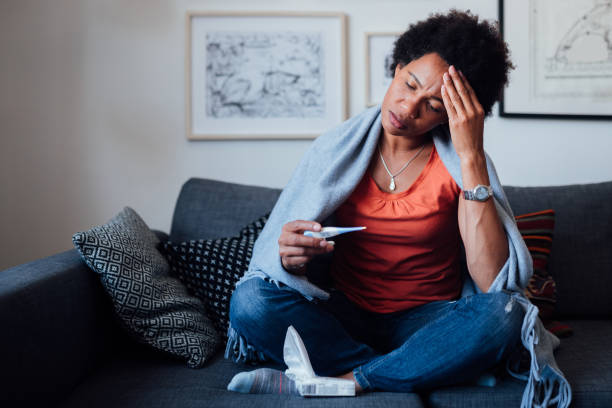 istock Adult woman being sick 1224255337