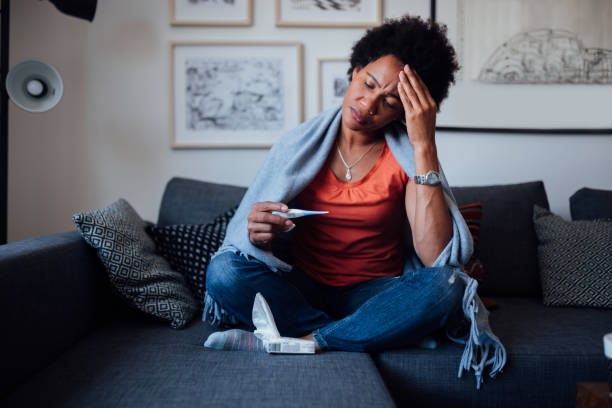 istock Adult woman being sick 1224255345