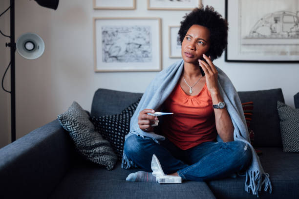 istock Adult woman being sick 1224255355