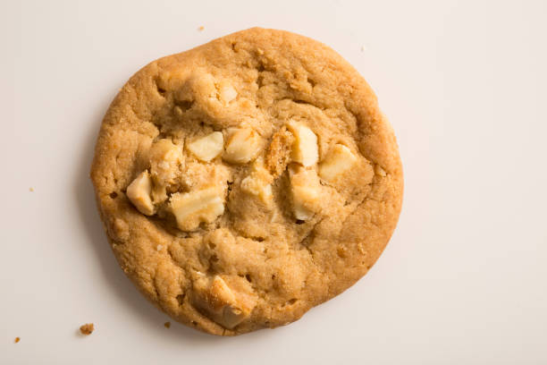 istock A tempting sweet single white homemade macadamia nut and white chocolate cookie 1224257919