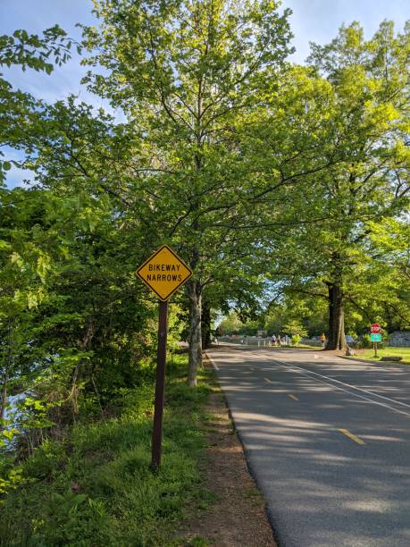 istock Bike route along hiking trail 1224258020